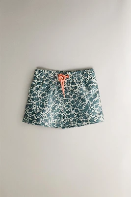 MAILLOT DE BAIN PLAGE ENFANT FLEURS TROPICALES