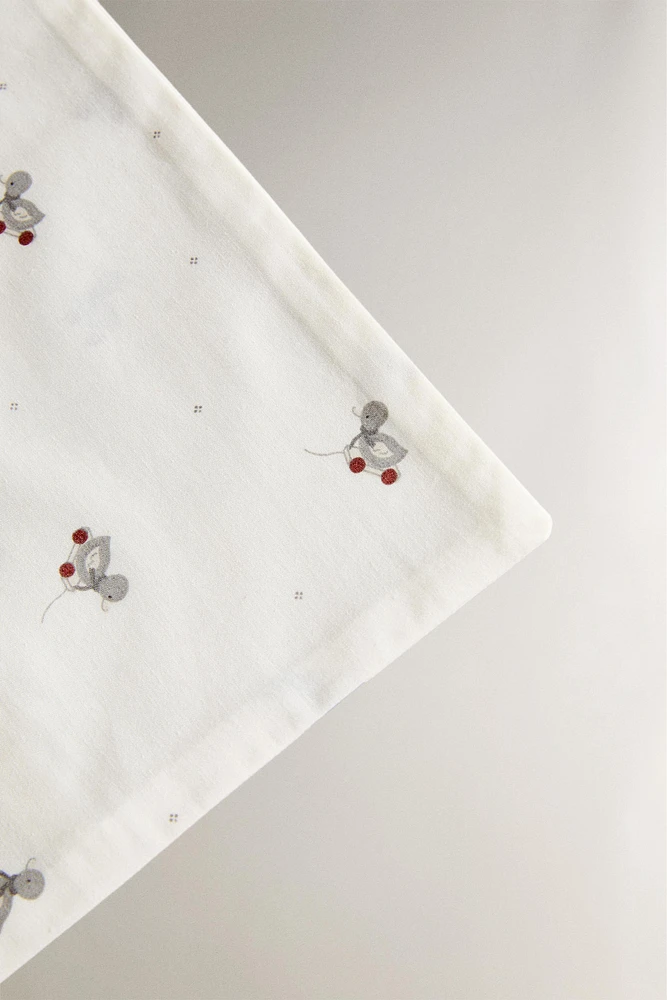 ENSEMBLE DE DRAPS MINI-LIT BÉBÉ PETIT CANARD