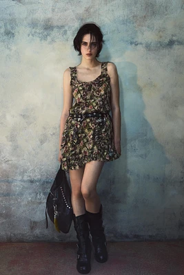SILK PRINT DRESS KATE MOSS X ZARA