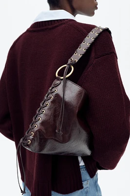 SAC PORTÉ ÉPAULE À ŒILLETS