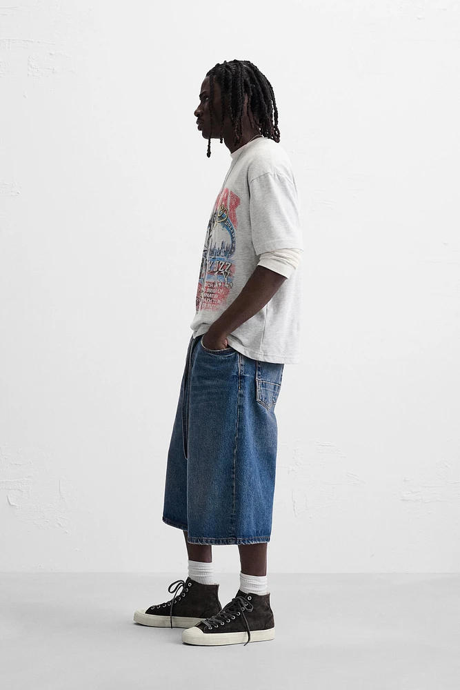 WASHED PRINT T-SHIRT