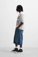 WASHED PRINT T-SHIRT