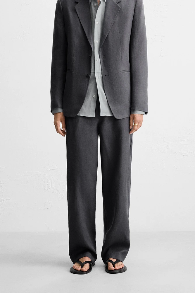 100% LINEN SUIT PANTS