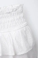 JUPE-SHORT SCHIFFLY À VOLANTS