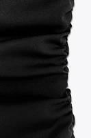 RUCHED ASYMMETRIC TOP