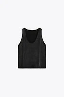 ZW COLLECTION GATHERED SLEEVELESS TOP