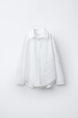 FLORAL POPLIN SHIRT