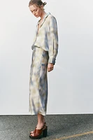 CHEMISE SATINÉE TIE & DYE
