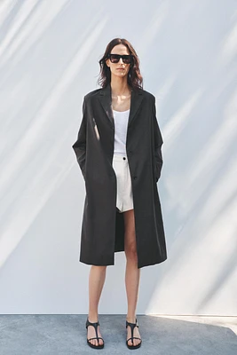 ZW COLLECTION LINEN FROCK COAT