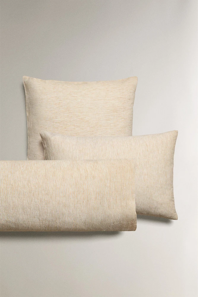 TEXTURED STRIPED PILLOWCASE