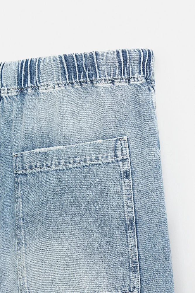 RELAXED FIT JOGGER WAIST JEANS
