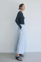 FLARED BUTTON SKIRT ZARA WOMAN COLLECTION