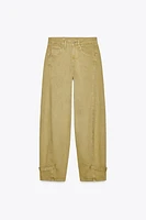 BALLOON PANTS WITH BELT LOOPS