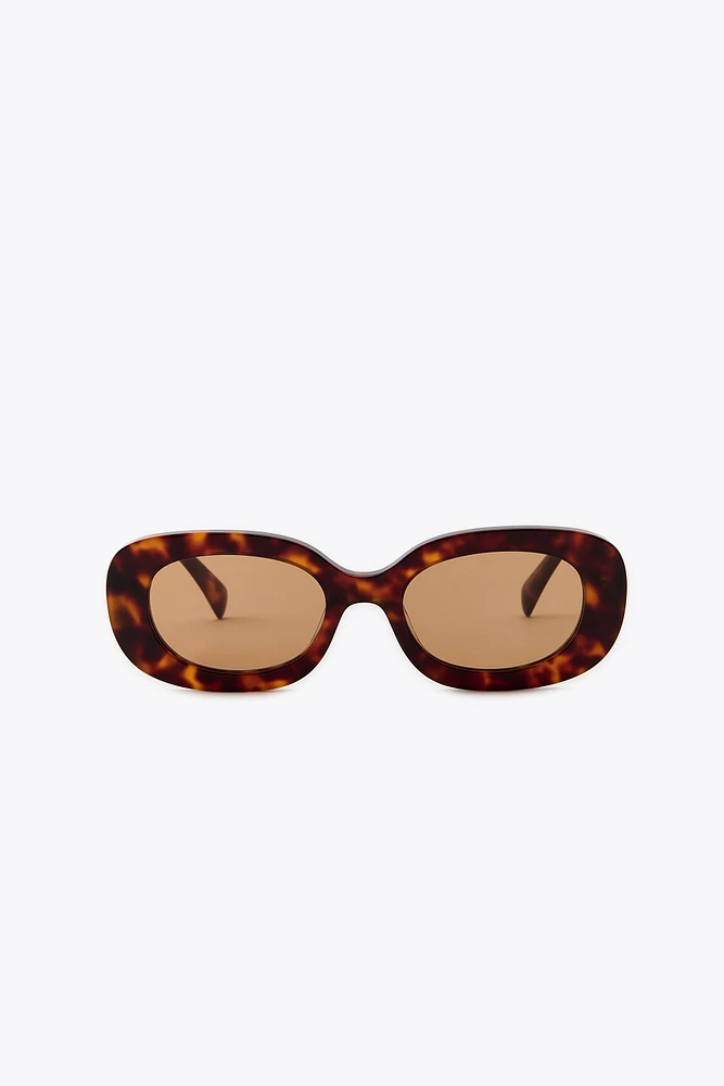 OVAL TORTOISESHELL SUNGLASSES