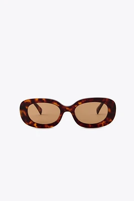 OVAL TORTOISESHELL SUNGLASSES