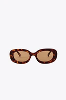 OVAL TORTOISESHELL SUNGLASSES