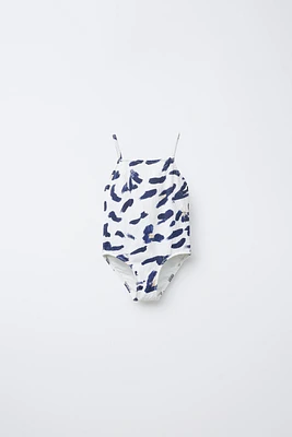 1-6 ANS/ MAILLOT DE BAIN TEXTURÉ À IMPRIMÉ ANIMAL