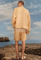 LIMITED EDITION STRIPED LINEN JACKET