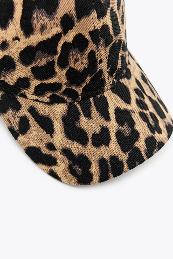 ANIMAL PRINT TWILL CAP