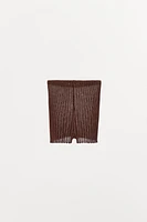 PLEATED FINE KNIT BRIEFS