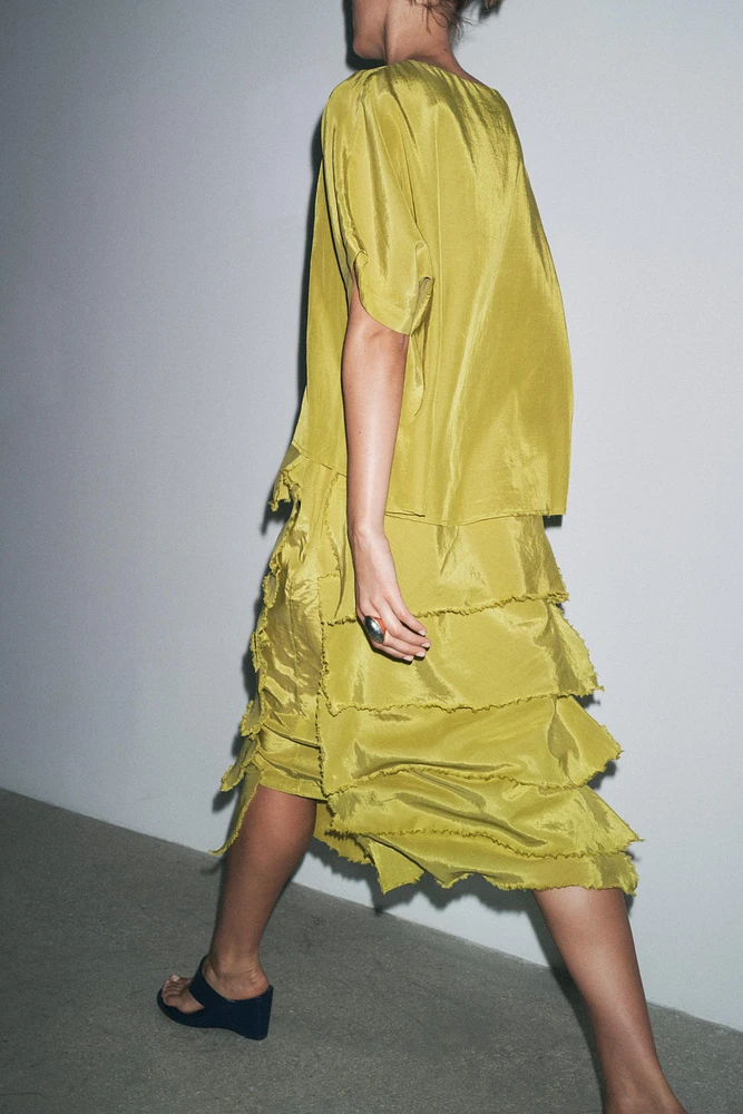 RUFFLED DRESS ZW COLLECTION