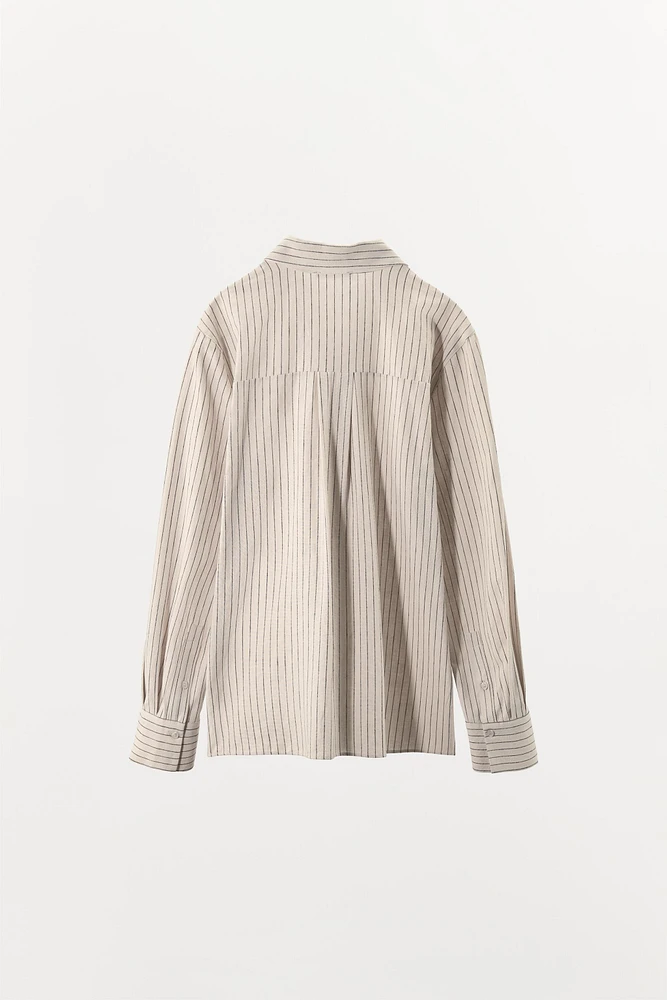CHEMISE STYLE PYJAMA À RAYURES