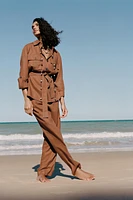 LINEN SAFARI SHIRT