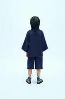 WRAP DENIM KIMONO X FANGLU LIN
