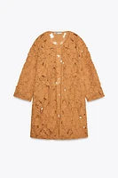 MANTEAU OUVERT EN MACRAMÉ
