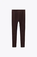 HEAT-SEALED ZIPPER LEGGINGS ZW COLLECTION