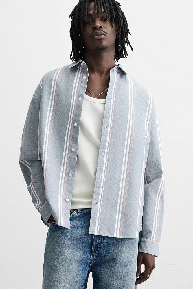 TEXTURED STRIPED SHIRT