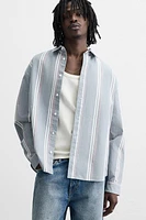 TEXTURED STRIPED SHIRT
