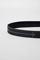 CEINTURE EN CUIR À CLOUS BOBBY GILLESPIE X ZARA