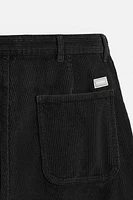 PANTALON COUPE CAROTTE EN DRAP