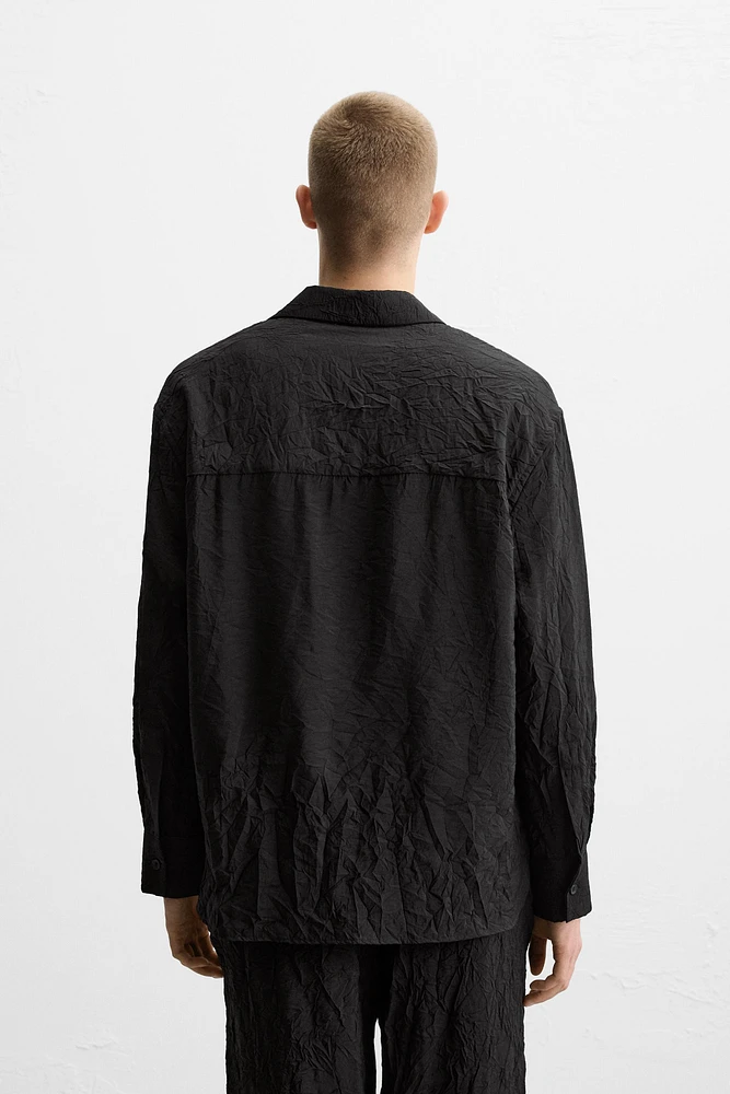 CHEMISE EFFET PLISSÉ