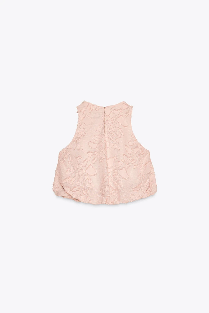 BALLOON TEXTURED TOP