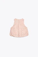 BALLOON TEXTURED TOP