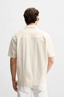 RUFFLED TEXTURED SHIRT