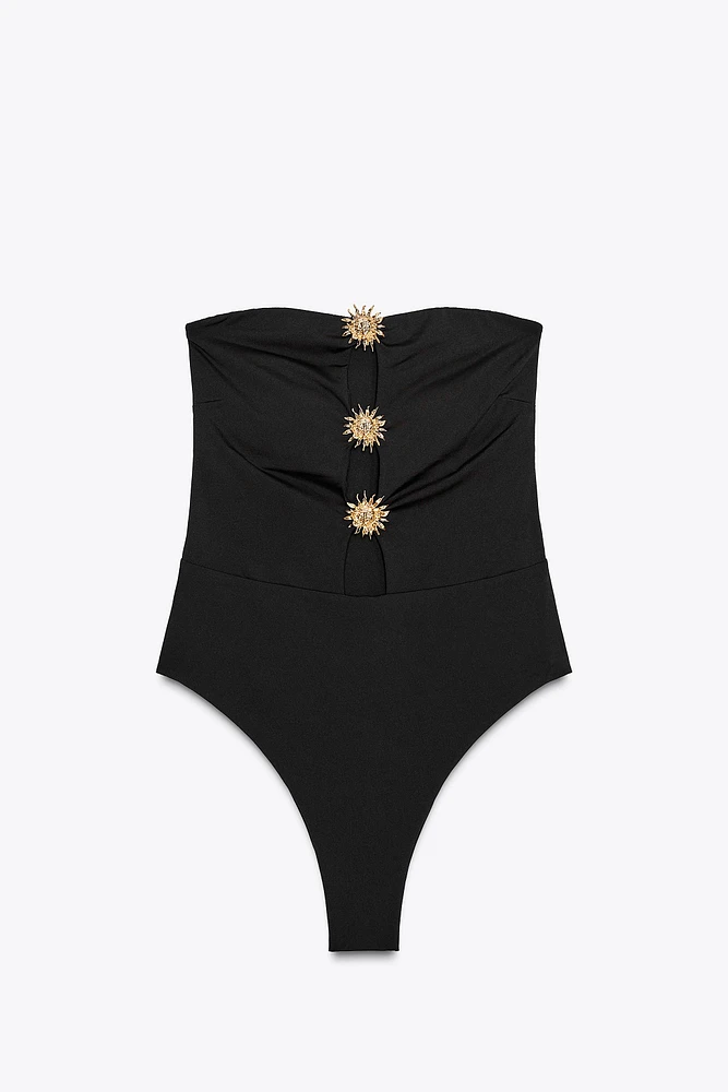 MAILLOT DE BAIN BANDEAU PIÈCES SOLEILS