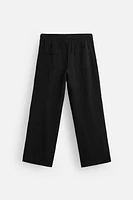 COTTON - LINEN PLEATED PANTS