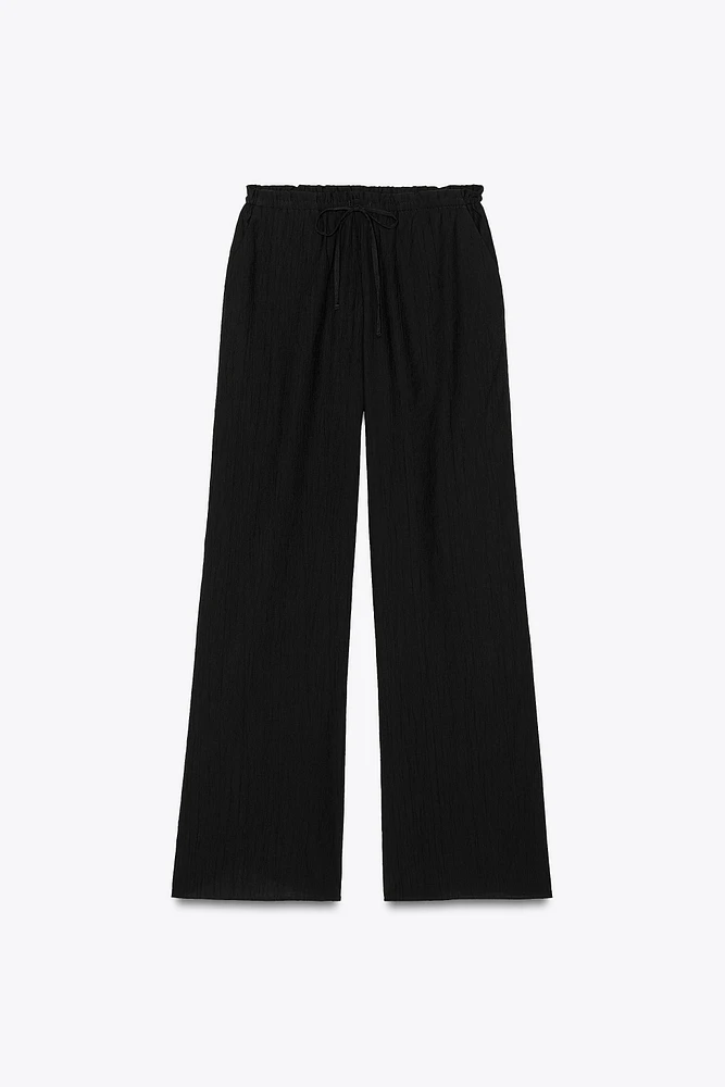 TEXTURED WEAVE PANTS