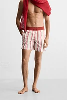 MAILLOT DE BAIN LONG À RAYURES