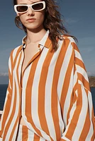CHEMISE OVERSIZE RAYURES ÉDITION LIMITÉE