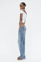 JEAN TRF DROIT À TAILLE BASSE