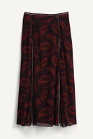 PRINTED MIDI SKIRT LIMITED EDITION