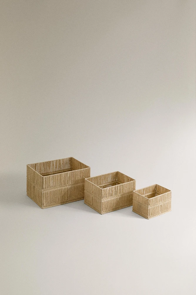 WOVEN PAPER BASKET