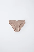 6 ANS/ LOT DE TROIS CULOTTES RIB ÉTIQUETTE