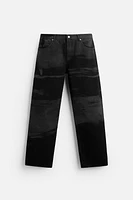 PRINTED RELAXED FIT JEANS