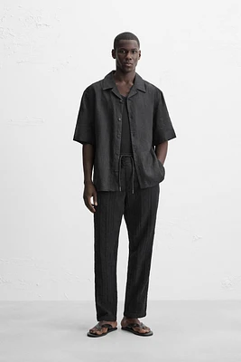 STRIPED JACQUARD PANTS
