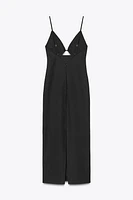 CUT OUT MIDI DRESS